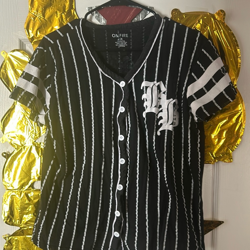 Stripped Cotten jersey with black and white